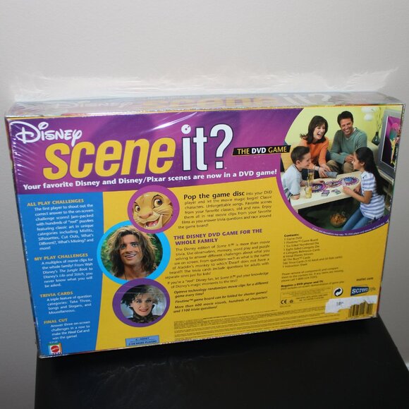 3/$77❤️new Disney Scene It? DVD Family Trivia Board Game 2004 Mattel Pixar - Picture 4 of 8